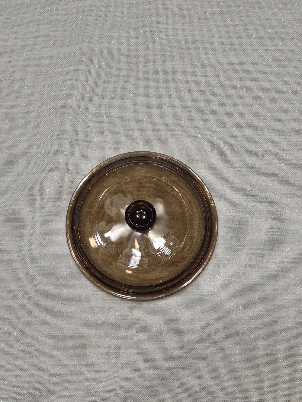 Vintage Pyrex Corning Ware Visions P-81-C Amber Replacement Glass Lid 6"